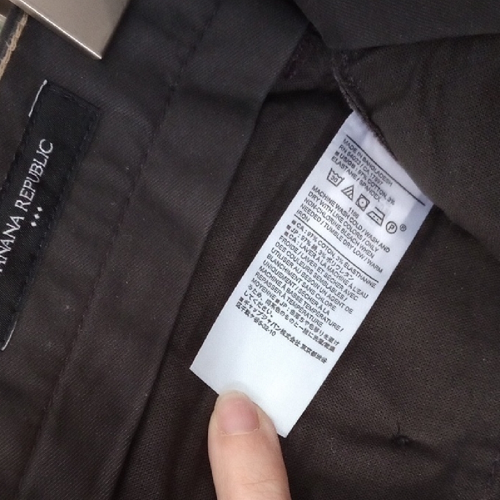 BR Dark Grey Lived-In Chino - Slim Fit - Picture 9 of 9